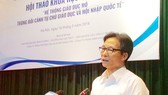 Phó Thủ tướng Vũ Đức Đam phát biểu tại hội thảo