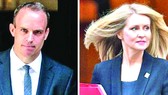 英“脫歐”事務大臣(左)和就業與養老金大臣同日辭職。(圖源:互聯網)