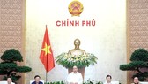 Chính phủ đã họp phiên chuyên đề về công tác xây dựng pháp luật với sự chủ trì của Thủ tướng Nguyễn Xuân Phúc. Ảnh: VGP