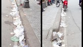 Rác vẫn tuôn xuống cống