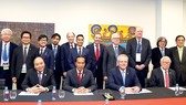 Thủ tướng Nguyễn Xuân Phúc dự đối thoại giữa các nhà lãnh đạo APEC với Hội đồng tư vấn doanh nghiệp APEC (ABAC) Ảnh: TTXVN