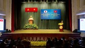 Quang cảnh Lễ kỷ niệm 45 năm thiết lập quan hệ ngoại giao Việt Nam - Nhật Bản (21-9-1973 - 21-9-2018) tại TPHCM. Ảnh: VTV