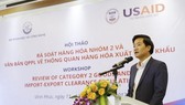 Nguyễn Hoàng Linh, deputy director of Directorate for Standards, Metrology and Quality under the MoST, speaks at the workshop. — Photo khampha.vn