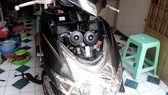 Độ còi và đèn xe máy gây mất an toàn giao thông