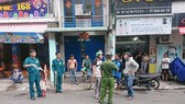 Công an có mặt ở hiện trường.