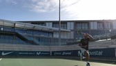 Rafael Nadal trong buổi tập mới đây