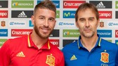 Sergio Ramos và HLV Julen Lopetegui