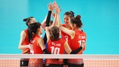 Đội tuyển bóng chuyền nữ Việt Nam đã chơi đầy cố gắng trong trận đấu với Hàn Quốc. Ảnh: