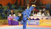 Võ sĩ đoàn Việt Nam biểu diễn quyền tại giải.