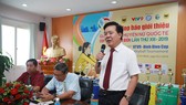 Ông Ngô Văn Đông - TGĐ công ty Bình Điền - tự tin về chất lượng của giải đấu năm nay. Ảnh: DŨNG PHƯƠNG