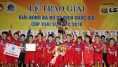 Đội Hà Nam vô địch quốc gia 2018. Ảnh: ANH TRẦN