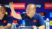 HLV Park Hang-seo nổi giận trong phòng họp báo chiều 4-9. Ảnh: DŨNG PHƯƠNG