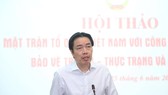 Ông Đặng Hoa Nam phát biểu tại hội thảo