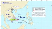 Position of the tropical- low depression (Source: NMHFC)