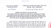 Thông báo kết luận thanh tra