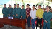 Các bị cáo tại phiên tòa