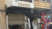 A Khaisilk store at 113 Hang Gai street, Hanoi is still seen close on October 30 (Photo: SGGP)
