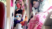 Passengers in a coach from Ninh Thuan to HCMC (Photo: SGGP)