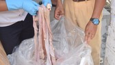 1,6 tấn nội tạng động vật không rõ nguồn gốc