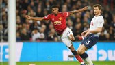 Tiền đạo Marcus Rashford ghi bàn thắng duy nhất của trận đấu. Ảnh: Getty Images