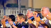 Chủ tịch HĐNN và HĐBT Cuba Miguel Díaz-Canel Bermúdez tham dự Gala "Mãi mãi Fidel". Ảnh: TTXVN