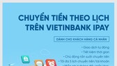 Chuyển tiền theo lịch: Dịch vụ tiện ích của VietinBank iPay Chuyển tiền theo lịch: Dịch vụ tiện ích của VietinBank iPay
