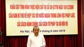Phó Thủ tướng Thường trực Trương Hòa Bình phát biểu tại buổi làm việc