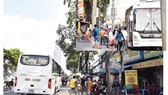 Xe dù, bến cóc “nhộn nhịp” những ngày giáp tết