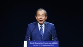 Phó Thủ tướng Trương Hòa Bình phát biểu bế mạc Hội nghị WEF ASEAN 2018. Ảnh: VGP