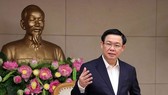 Phó Thủ tướng Vương Đình Huệ phát biểu tại cuộc họp. Ảnh: VGP