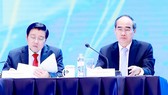 Bí thư Thành ủy TPHCM Nguyễn Thiện Nhân dự Diễn đàn Kinh tế tư nhân Việt Nam 2019 Ảnh: VIẾT CHUNG