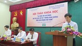 Các đồng chí chủ trì Hội thảo. Ảnh: Dangcongsan.vn