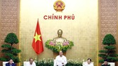 Thủ tướng Nguyễn Xuân Phúc chủ trì phiên họp Chính phủ thường kỳ tháng 5 năm 2019. Ảnh: TTXVN 