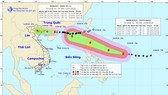 Super typhoon Mangkhut close to East Sea 