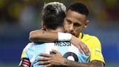 Neymar và Messi trong màu áo đội tuyển