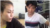 Hai đối tượng Đào và Tân tại cơ quan công an
