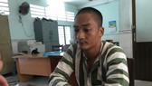 Đối tượng Hoàng tại cơ quan công an. Ảnh: C.T