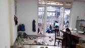 Căn nhà bị nhóm "giang hồ" đập phá nhiều tài sản