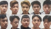 Nhóm đối tượng tại cơ quan công an.