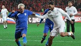 Ronaldinho trong trận đấu mừng sinh nhật thứ 65 của Tổng thống Vladimir Putin
