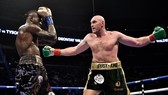 Tyson Fury (phải) và Deontay Wilder