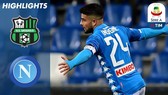 Sassuolo - Napoli 1-1: Berardi mở tỷ số, Insigne gỡ hòa, Napoli kém Juve 18 điểm