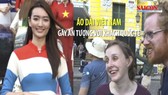 Áo dài Việt Nam gây ấn tượng với khách quốc tế