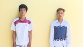 Đối tượng Tâm (bên trái) và Trí cùng gây ra 11 vụ trộm xe mô tô trong thời gian ngắn