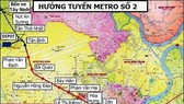 Hướng tuyến Metro số 2 Bến Thành - Tham Lương. Ảnh QUỐC HÙNG