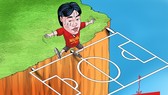 HLV Miura đã có một mùa bóng đầy sóng gió cùng CLB TPHCM. Infographic: DAD