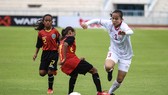 Đội Việt Nam giành chiến thắng 16-0 trước Timor Leste. Ảnh: Đoàn Nhật