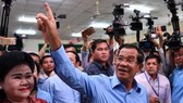 Cambodian PM Hun Sen on July 29 (Source: AFP)