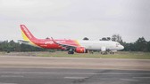 The plane VJ356 at Buon Ma Thuot Airport on November 30 (Photo: VNA)