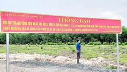 Thông báo của UBND xã Long Thọ về đất vướng quy hoạch